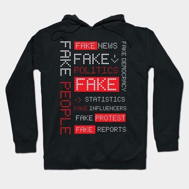 Fake News Misleading News Hoodie by jazzworldquest